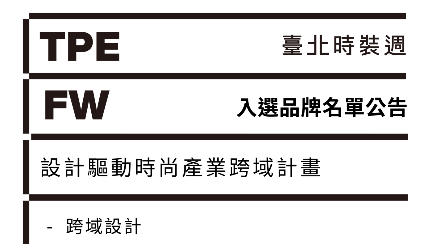 115年度 設計驅動時尚產業跨域計畫｜跨域設計 入選品牌名單公告